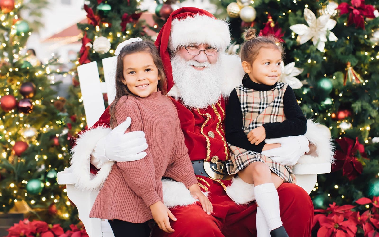 Santa with kids