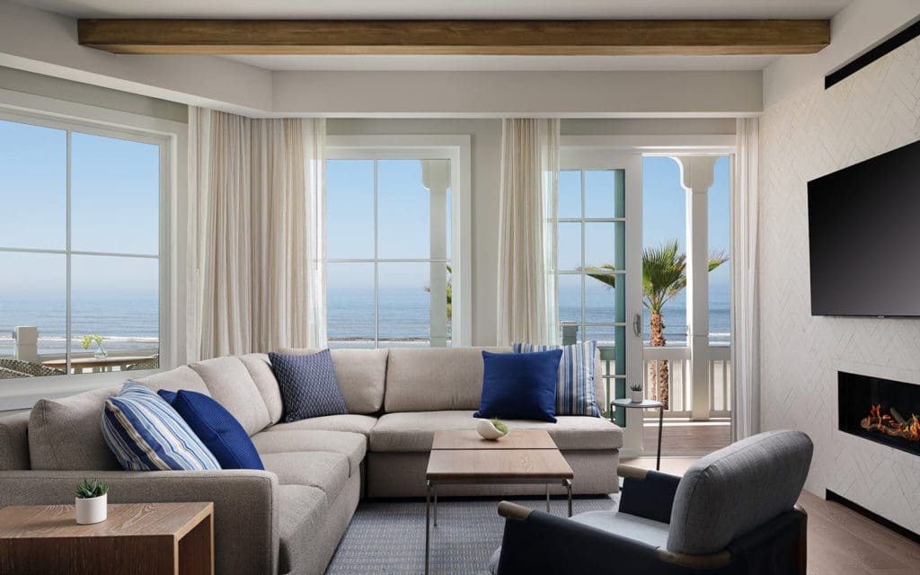 Oceanfront residence living room